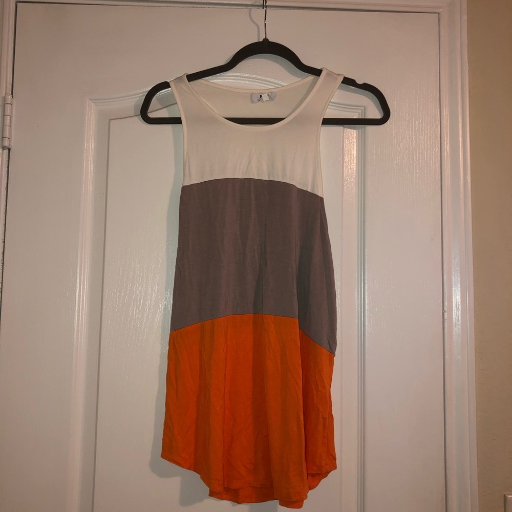 Orange, gray and white tank-Tennessee Vols colors